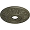 Ekena Millwork Valletta Ceiling Medallion (Fits Canopies up to 3 1/2"), 18"OD x 3 1/2"ID x 1"P, Witch Hazel CM18VLWHF - alternate 2